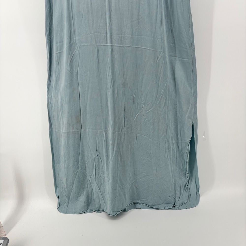 Haven Well Within Womens Blue Cupro Viscose Sleeveless Maxi Tank Dress Large - Picture 3 of 10